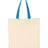 Q-Tees Economical Tote with Contrast-Color Handles Q-Tees