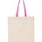 Q-Tees Economical Tote with Contrast-Color Handles Q-Tees