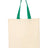 Q-Tees Economical Tote with Contrast-Color Handles Q-Tees