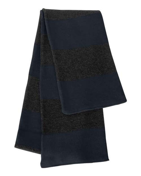 Sportsman Rugby-Striped Knit Scarf Sportsman