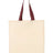 Q-Tees Economical Tote with Contrast-Color Handles Q-Tees