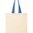 Q-Tees Economical Tote with Contrast-Color Handles Q-Tees
