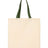 Q-Tees Economical Tote with Contrast-Color Handles Q-Tees