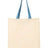 Q-Tees Economical Tote with Contrast-Color Handles Q-Tees