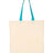 Q-Tees Economical Tote with Contrast-Color Handles Q-Tees