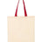 Q-Tees Economical Tote with Contrast-Color Handles Q-Tees