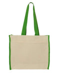 Q-Tees 14L Tote with Contrast-Color Handles Q-Tees