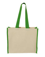 Q-Tees 14L Tote with Contrast-Color Handles Q-Tees