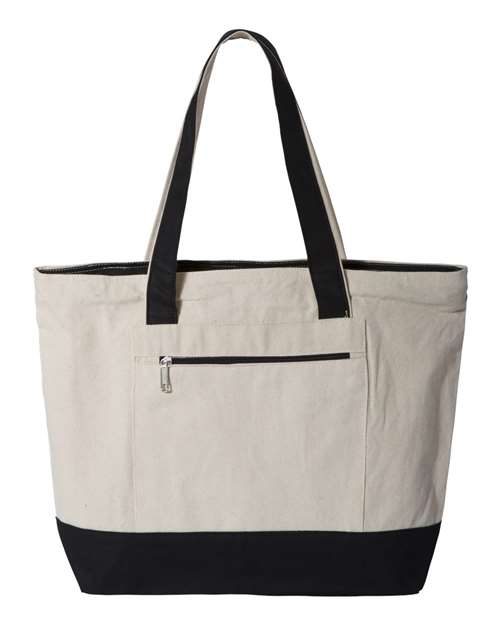 Q-Tees 19L Zippered Tote Q-Tees