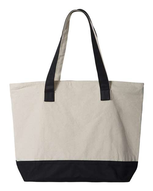 Q-Tees 19L Zippered Tote Q-Tees