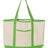 Q-Tees 34.6L Large Canvas Deluxe Tote Q-Tees