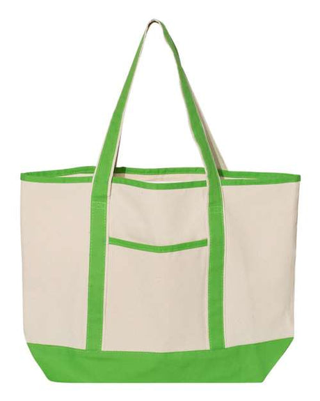 Q-Tees 34.6L Large Canvas Deluxe Tote Q-Tees
