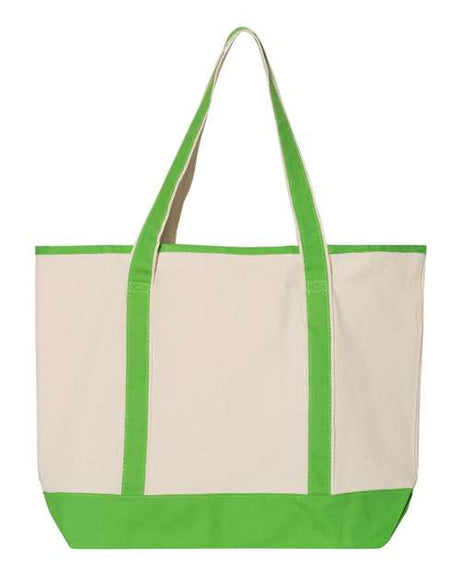 Q-Tees 34.6L Large Canvas Deluxe Tote Q-Tees