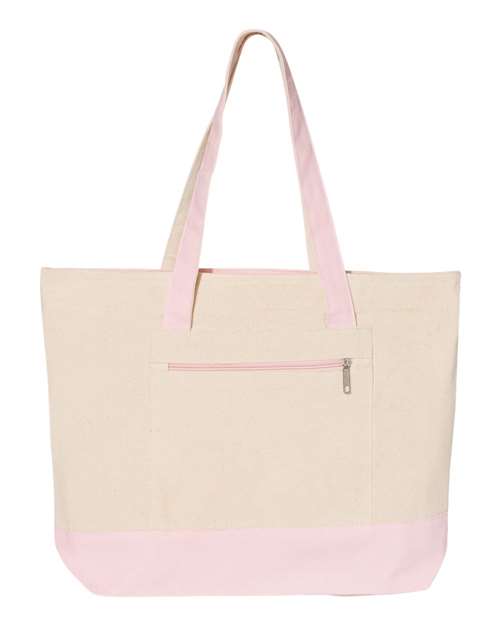 Q-Tees 19L Zippered Tote Q-Tees