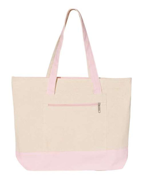 Q-Tees 19L Zippered Tote Q-Tees