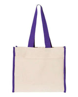Q-Tees 14L Tote with Contrast-Color Handles Q-Tees