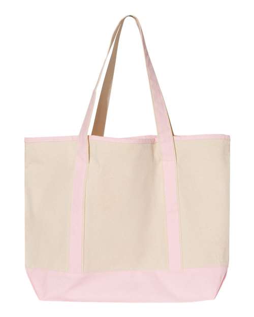 Q-Tees 34.6L Large Canvas Deluxe Tote Q-Tees
