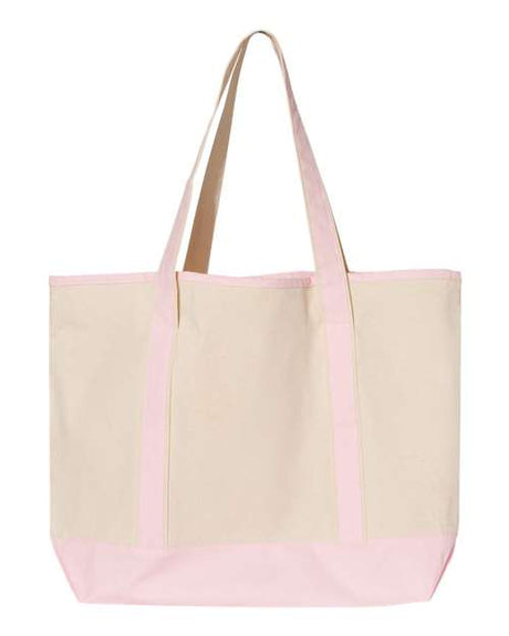 Q-Tees 34.6L Large Canvas Deluxe Tote Q-Tees
