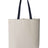Q-Tees 11L Canvas Tote with Contrast-Color Handles Q-Tees
