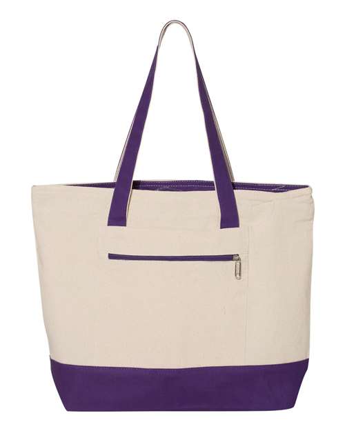 Q-Tees 19L Zippered Tote Q-Tees