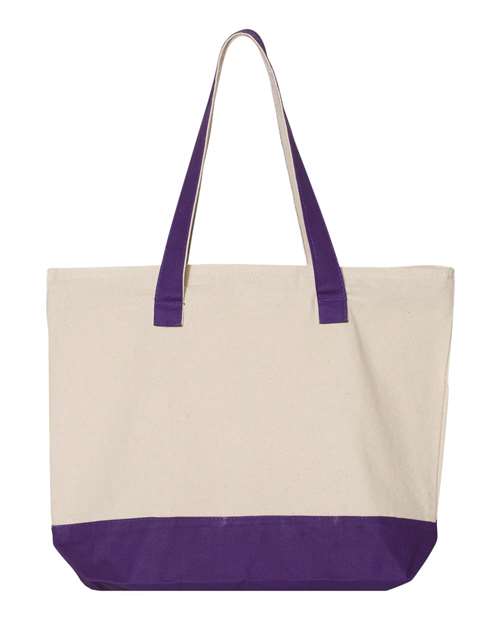 Q-Tees 19L Zippered Tote Q-Tees