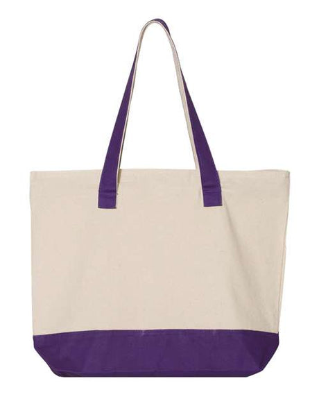 Q-Tees 19L Zippered Tote Q-Tees