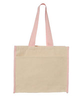 Q-Tees 14L Tote with Contrast-Color Handles Q-Tees