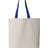Q-Tees 11L Canvas Tote with Contrast-Color Handles Q-Tees