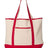 Q-Tees 34.6L Large Canvas Deluxe Tote Q-Tees