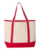 Q-Tees 34.6L Large Canvas Deluxe Tote Q-Tees