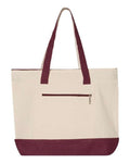 Q-Tees 19L Zippered Tote Q-Tees