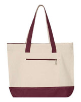 Q-Tees 19L Zippered Tote Q-Tees