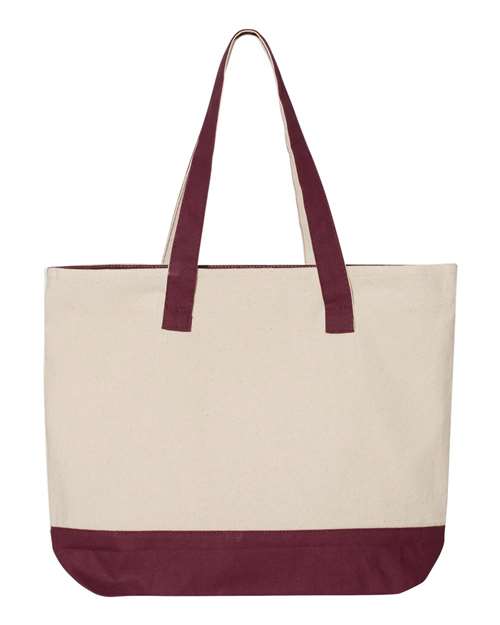 Q-Tees 19L Zippered Tote Q-Tees