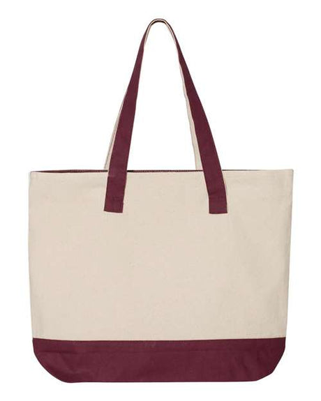 Q-Tees 19L Zippered Tote Q-Tees