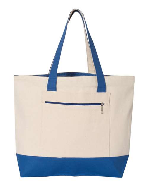 Q-Tees 19L Zippered Tote Q-Tees