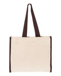 Q-Tees 14L Tote with Contrast-Color Handles Q-Tees