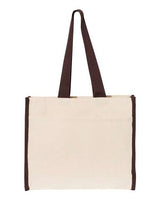 Q-Tees 14L Tote with Contrast-Color Handles Q-Tees