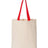 Q-Tees 11L Canvas Tote with Contrast-Color Handles Q-Tees
