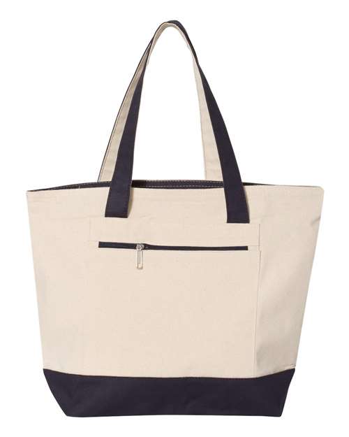 Q-Tees 19L Zippered Tote Q-Tees