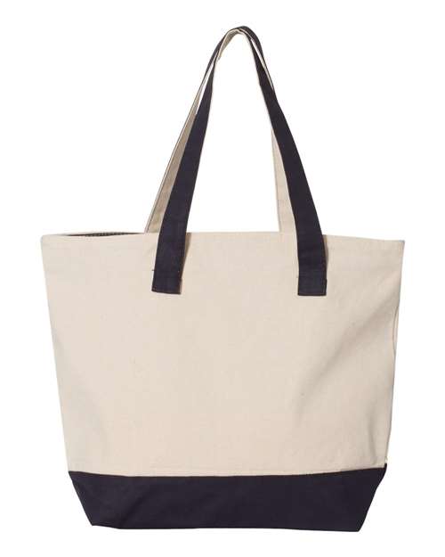 Q-Tees 19L Zippered Tote Q-Tees