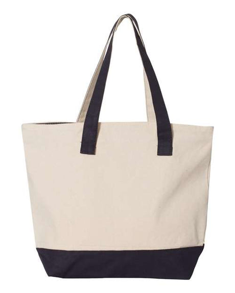 Q-Tees 19L Zippered Tote Q-Tees