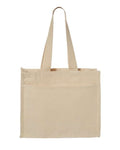 Q-Tees 14L Tote with Contrast-Color Handles Q-Tees