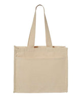 Q-Tees 14L Tote with Contrast-Color Handles Q-Tees