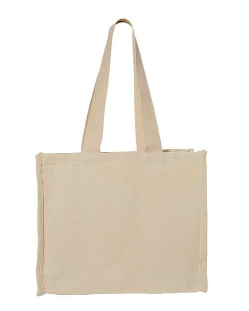 Q-Tees 14L Tote with Contrast-Color Handles Q-Tees
