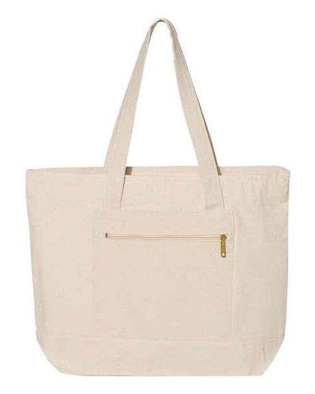 Q-Tees 19L Zippered Tote Q-Tees