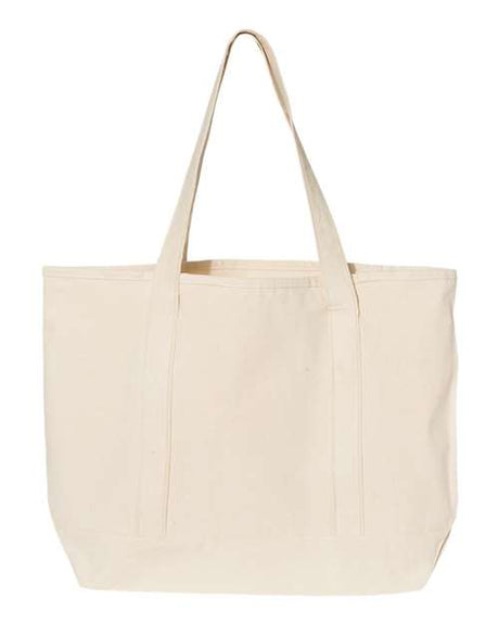 Q-Tees 34.6L Large Canvas Deluxe Tote Q-Tees