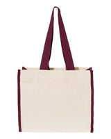 Q-Tees 14L Tote with Contrast-Color Handles Q-Tees