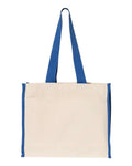 Q-Tees 14L Tote with Contrast-Color Handles Q-Tees
