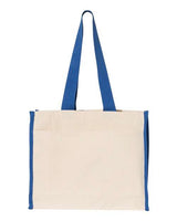 Q-Tees 14L Tote with Contrast-Color Handles Q-Tees