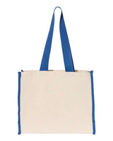 Q-Tees 14L Tote with Contrast-Color Handles Q-Tees